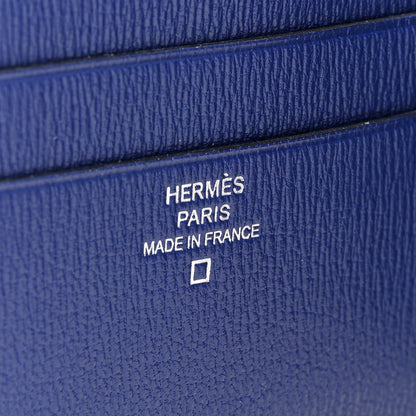 Hermes Matte Alligator MC2 Copernic Compact Wallet Black Bleu Electrique 6 of 6
