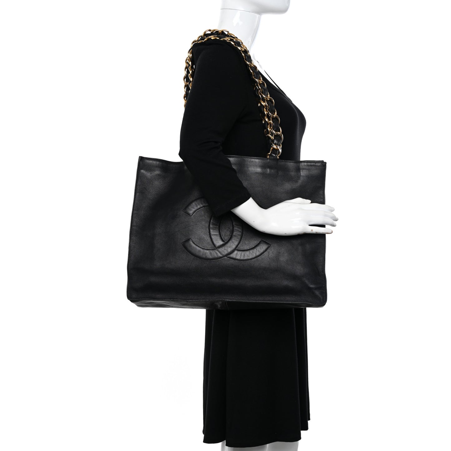 Lambskin CC Tote Black