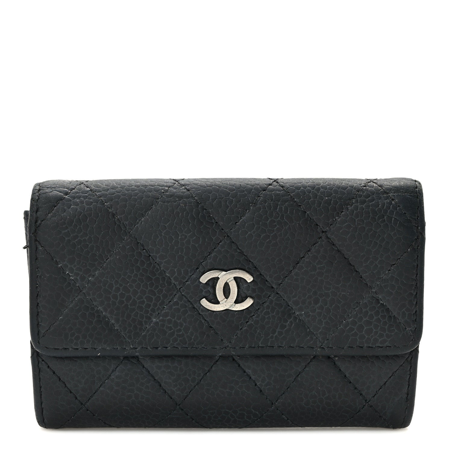 Chanel Caviar Quilted Flap Card Holder Black 1 of 11