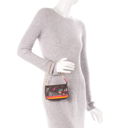 Louis Vuitton Monogram 2015 Christmas Animation Mini Pochette Accessories 2 of 7