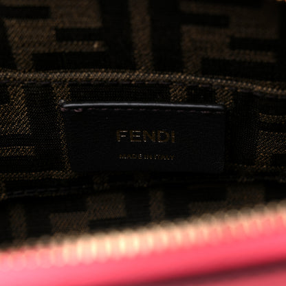 Fendi Vitello King Plexiglass Logo Embossed Mini By The Way Top Handle Boston Bag Pink Dalia 6 of 10