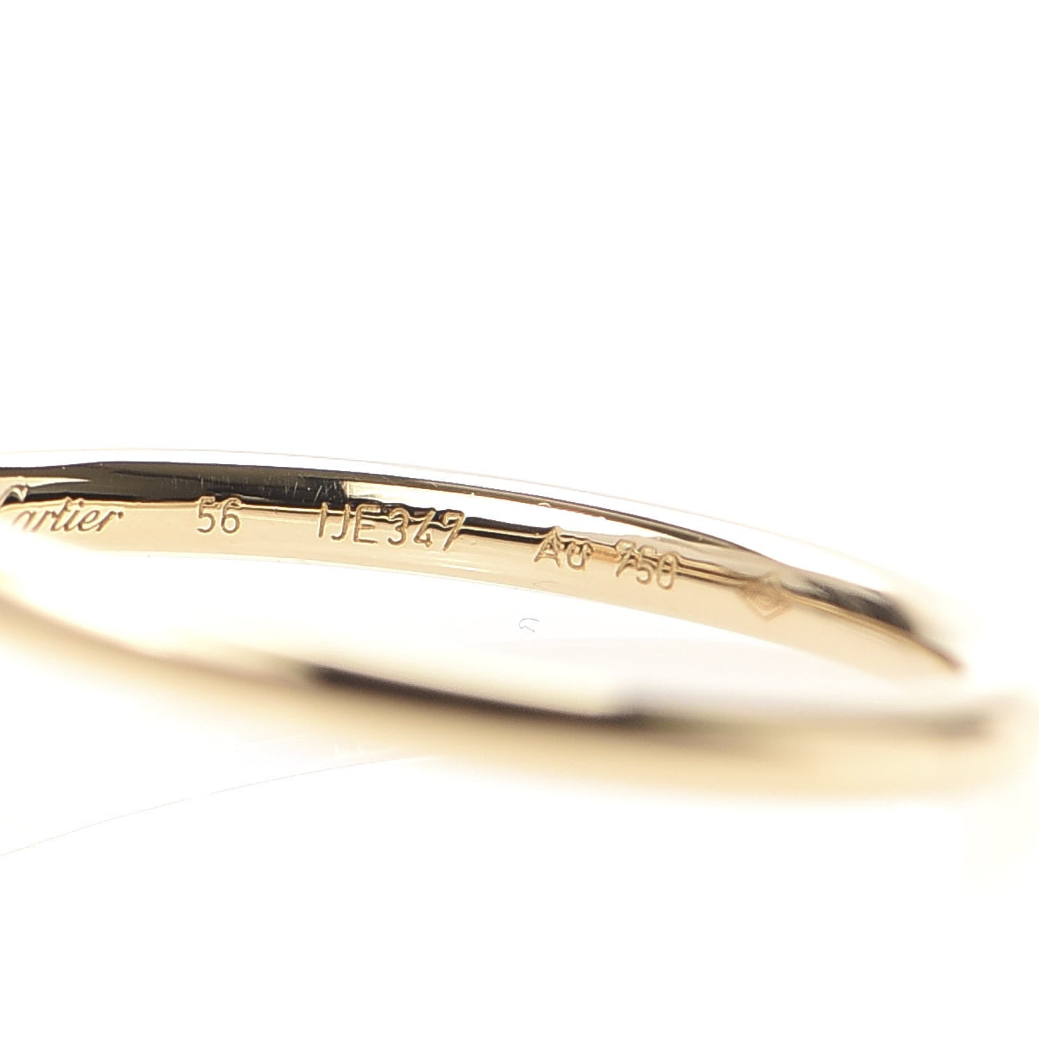 Cartier 18K Yellow Gold Small Juste Un Clou Ring 56 7.5 5 of 7