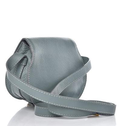 Chloe Calfskin Mini Marcie Round Crossbody Bag Rainy Blue 3 of 7
