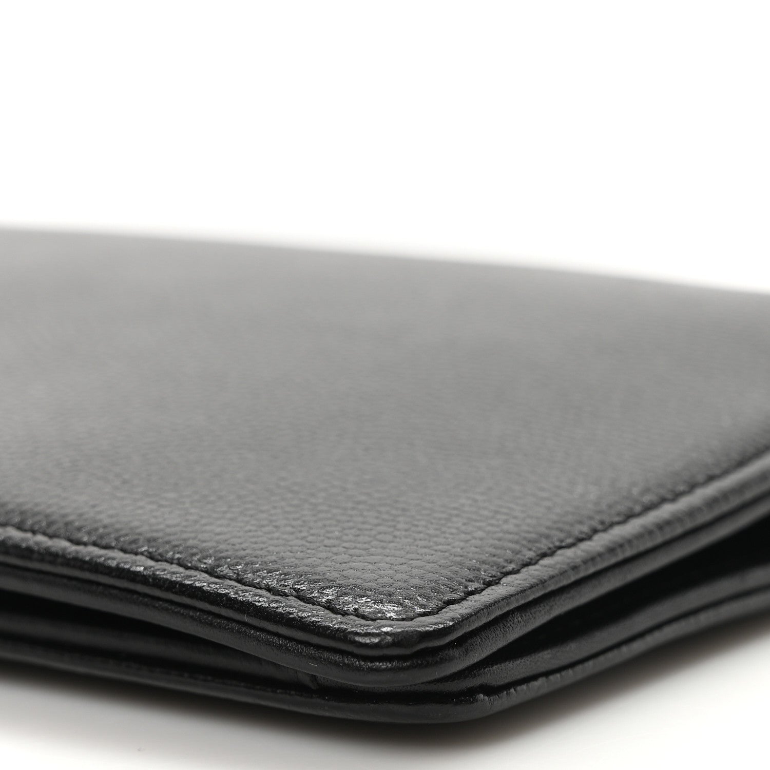 Chanel Caviar CC Yen Wallet Black 9 of 9