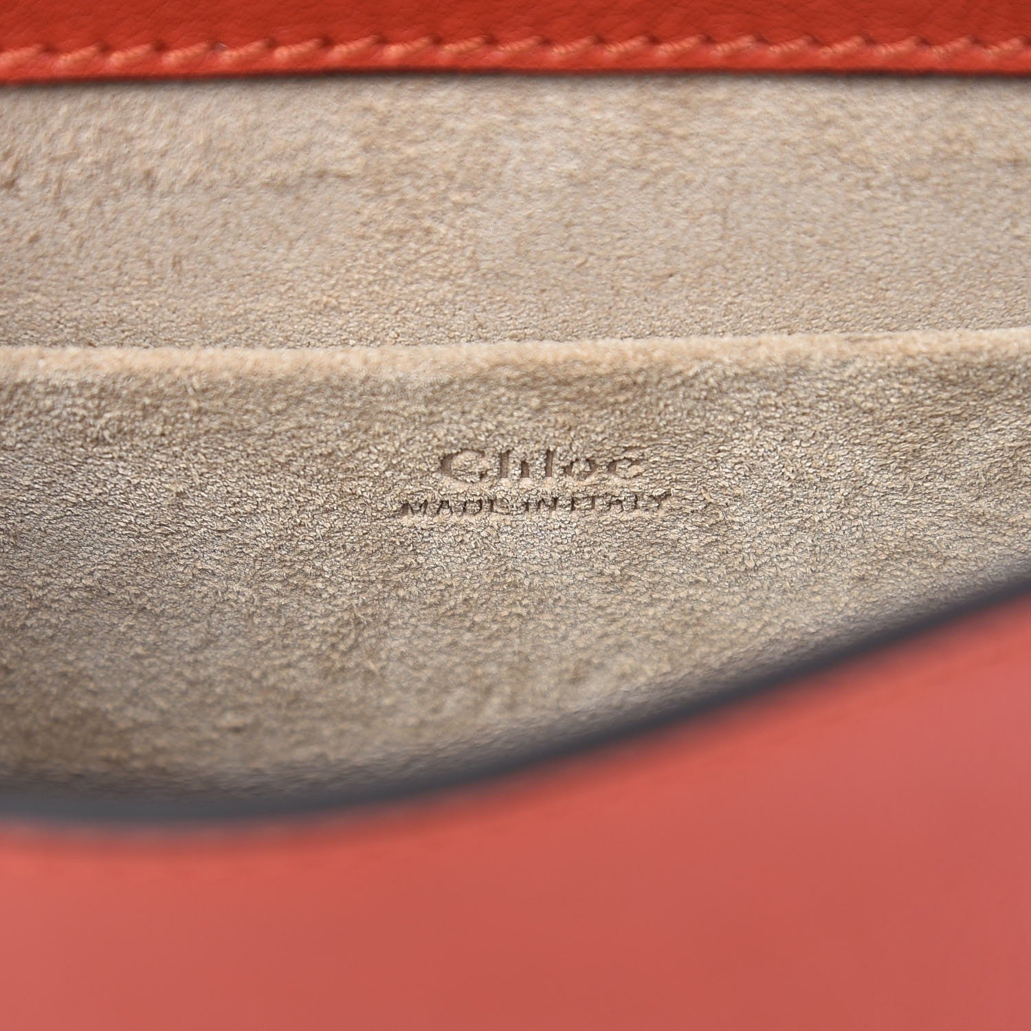 Chloe Calfskin Small Nile Bracelet Bag Earthy Red 6 of 7