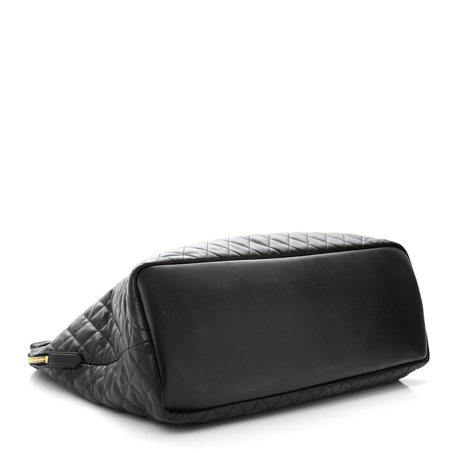 Calfskin Quilted ES Giant Travel Bag Black
