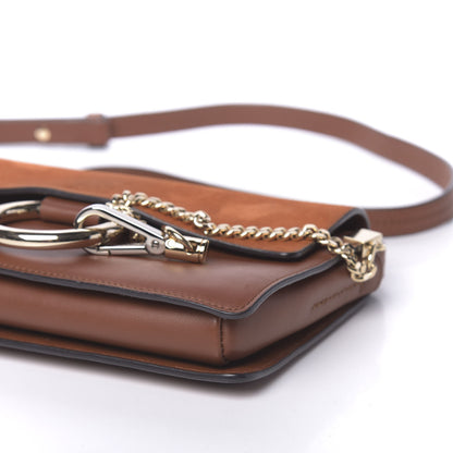 Chloe Suede Calfskin Small Faye Shoulder Bag Tobacco 11 of 12