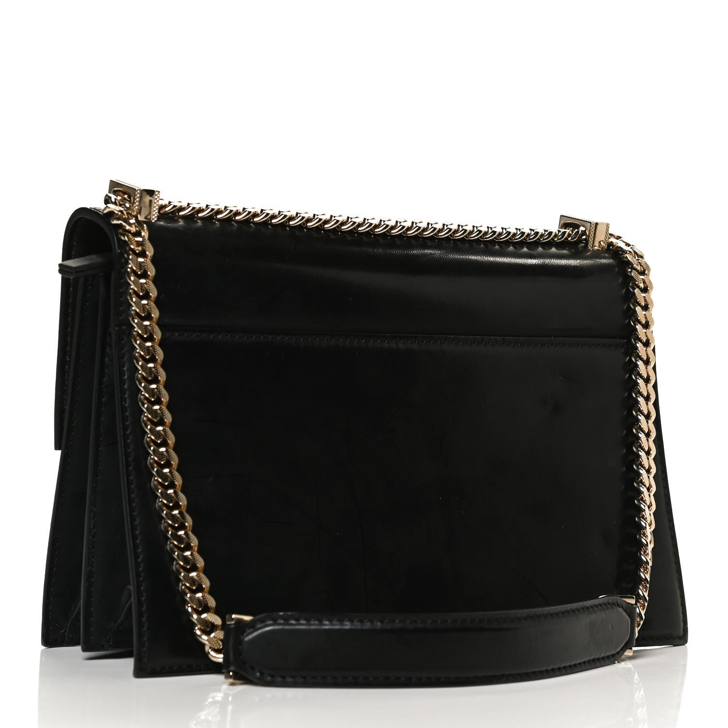 Versace Nappa Large Diamante Flap Black 2 of 13