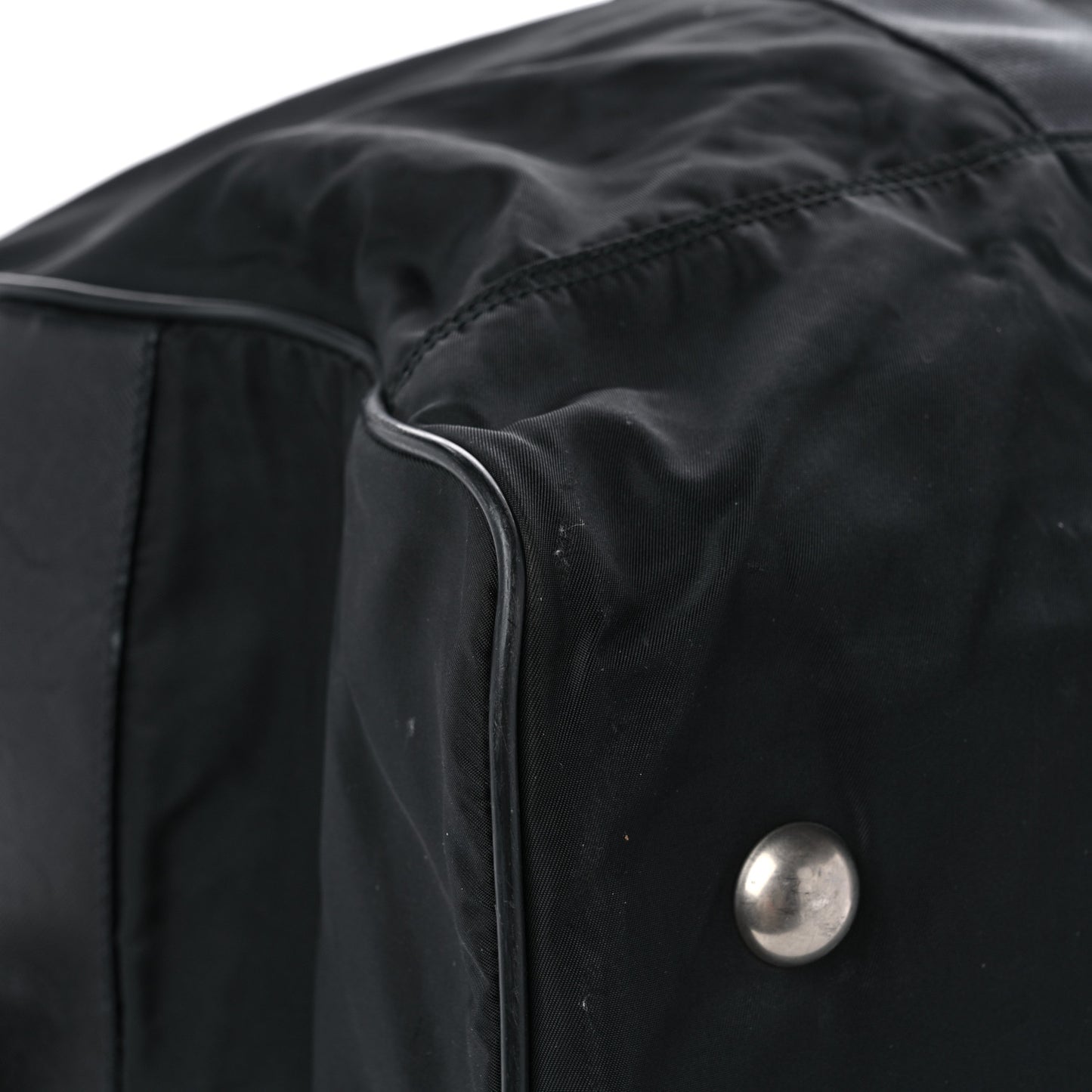 Tessuto Nylon Saffiano Viaggio Duffle Black