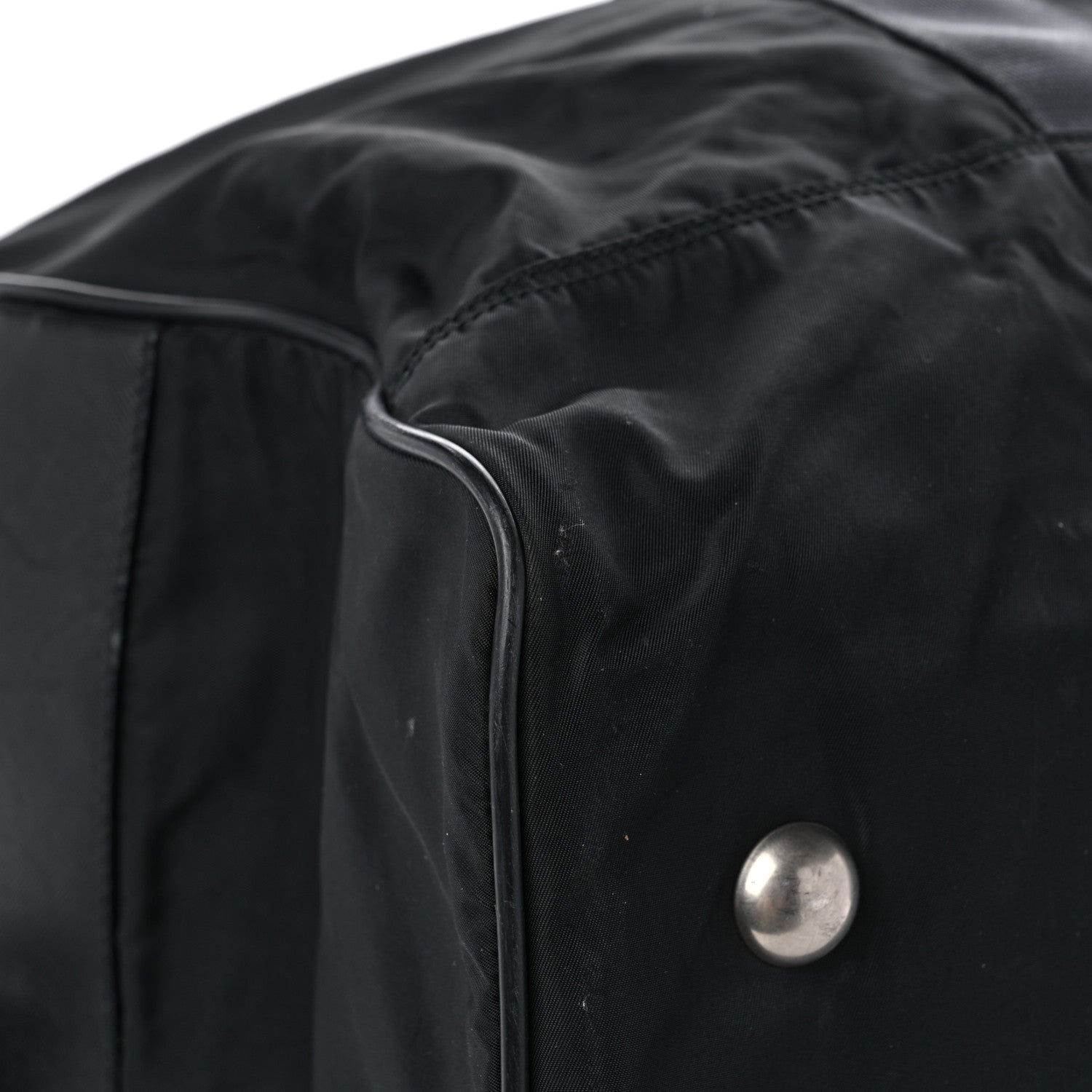 Prada Tessuto Nylon Saffiano Viaggio Duffle Black 8 of 15