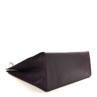 Telfar Vegan Leather Large Shopping Bag Eggplant 4 of 9