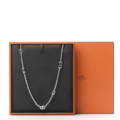 Hermes Sterling Silver Farandole Necklace 160 4 of 4
