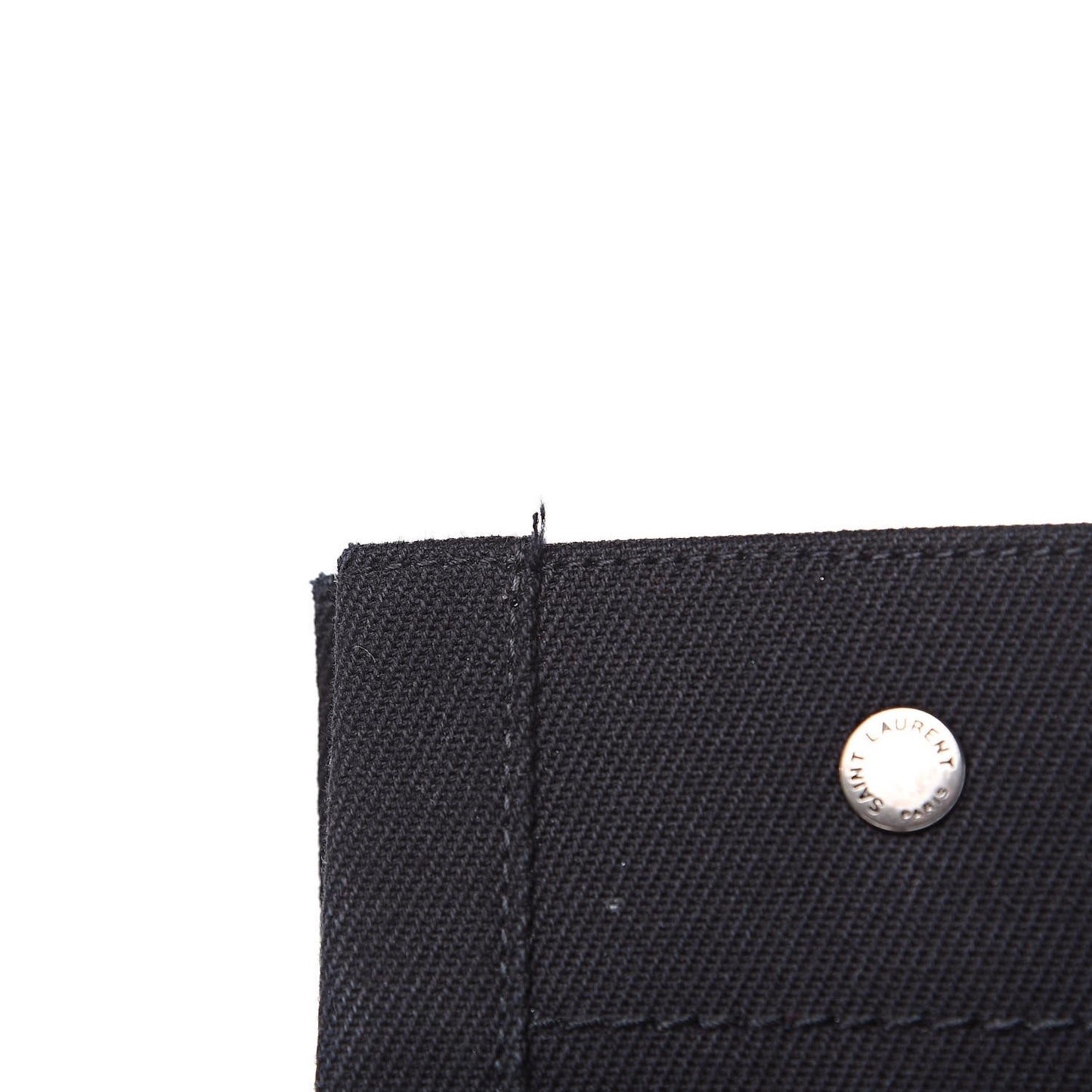 Linen Calfskin Rive Gauche Tote Black