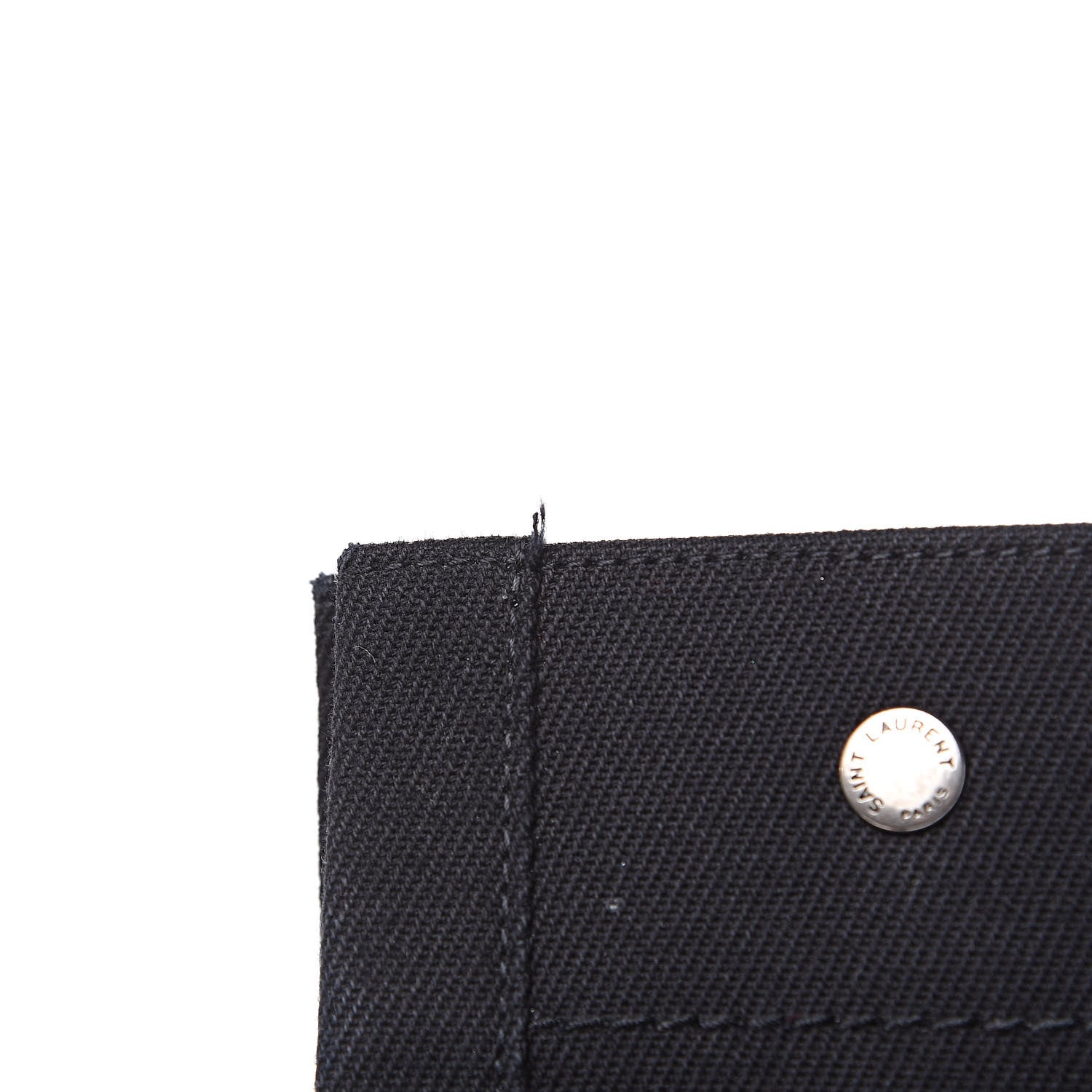 Saint Laurent Linen Calfskin Rive Gauche Tote Black 16 of 16