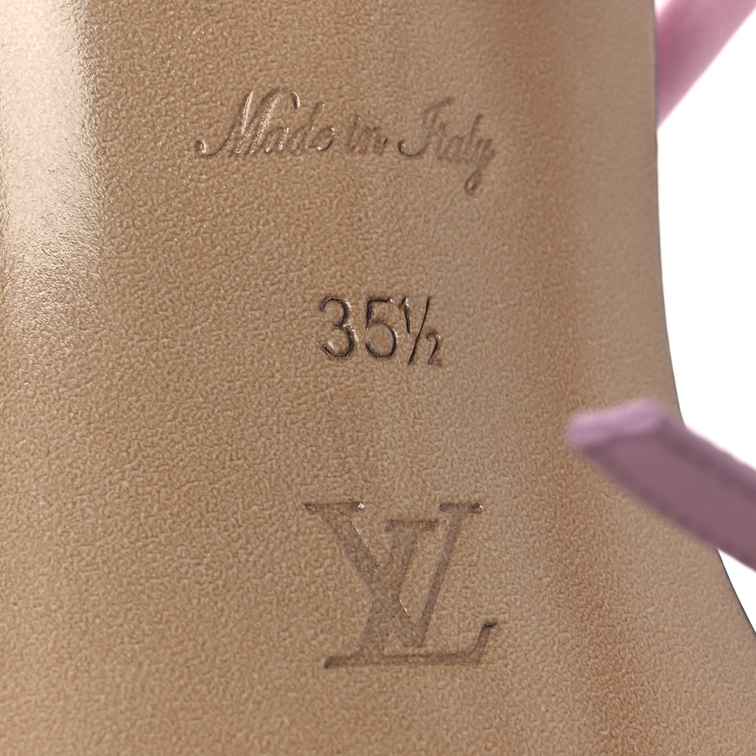 Louis Vuitton Lambskin Nova Sandal Pumps 35.5 Pink 1768708