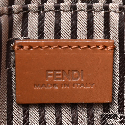 Fendi Vitello Flamingo Fendista Pouchette Crossbody Arancio 5 of 16