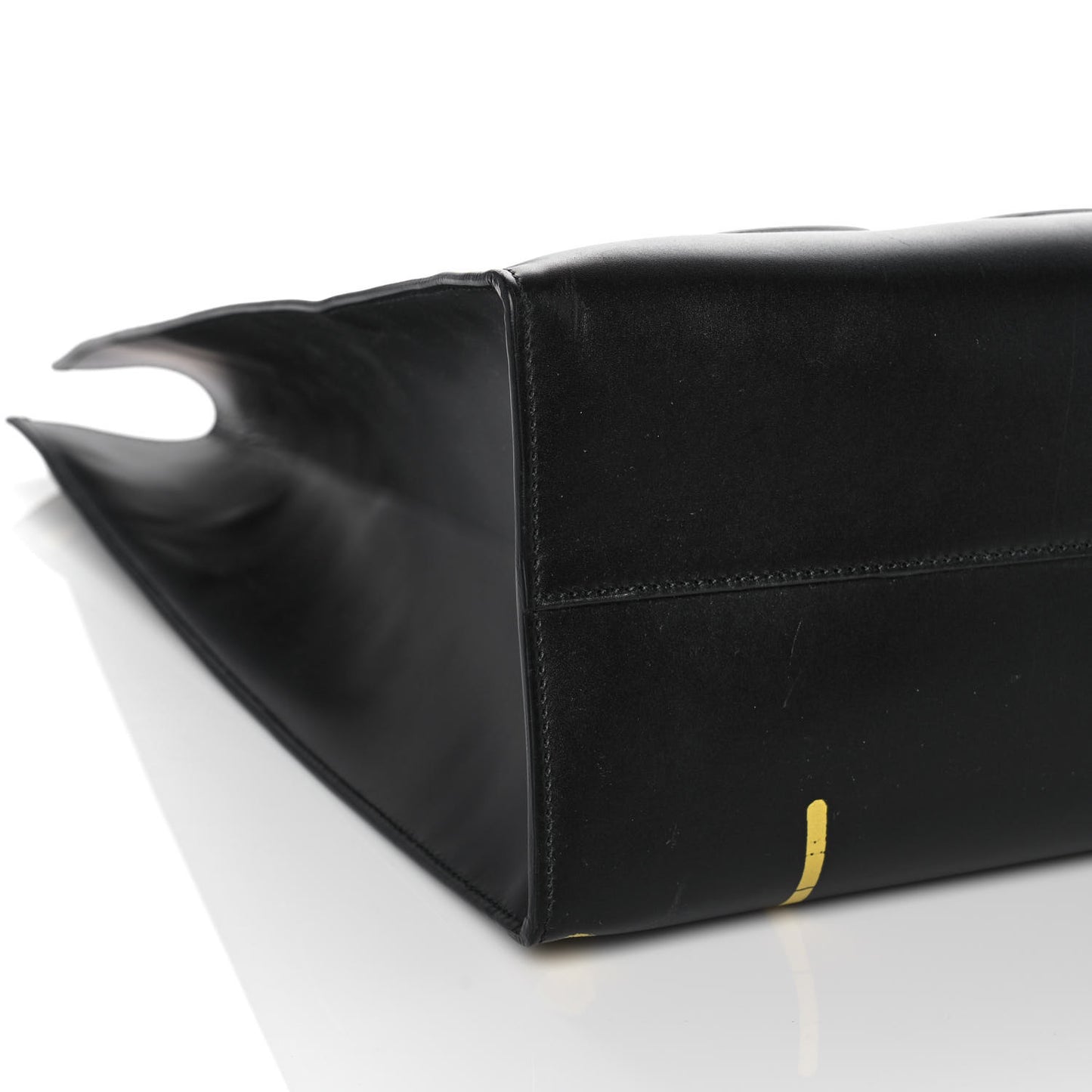 Calfskin GucciGhost Real Large XL Tote Black Yellow