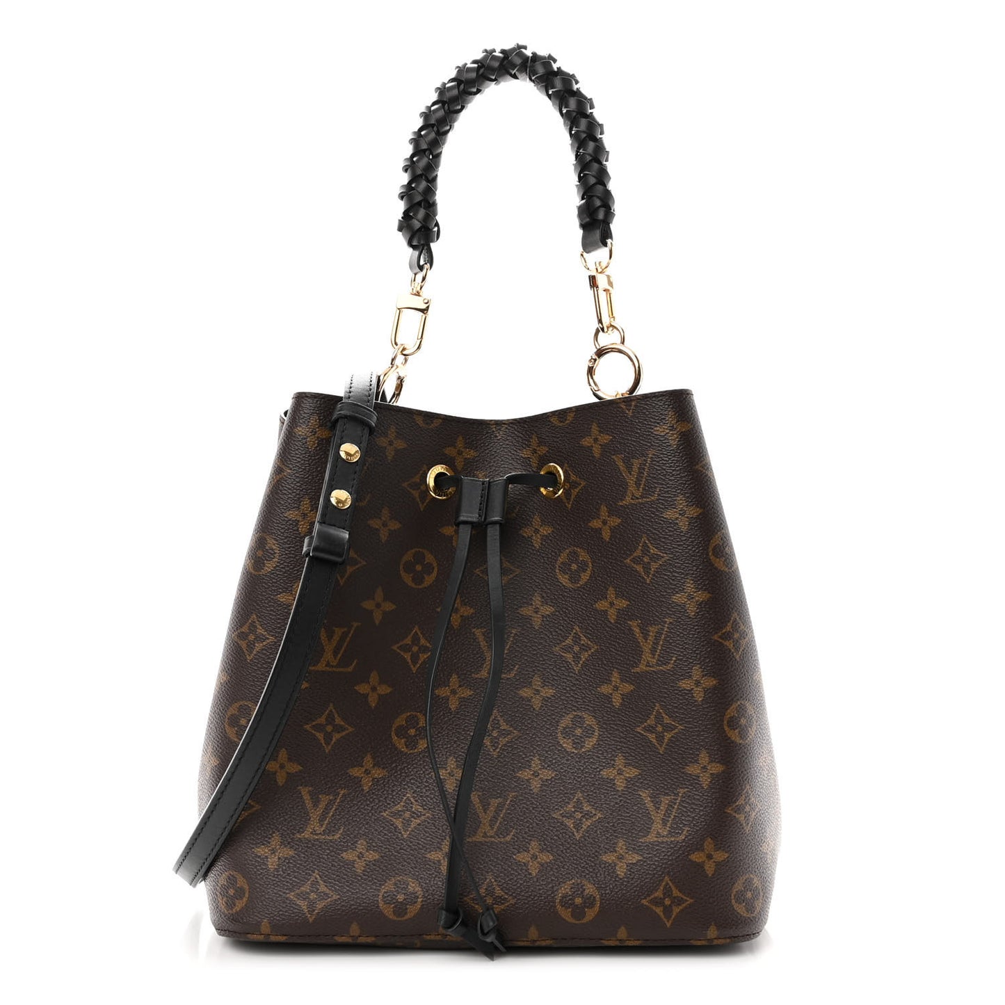 Monogram Braided Neonoe MM Black