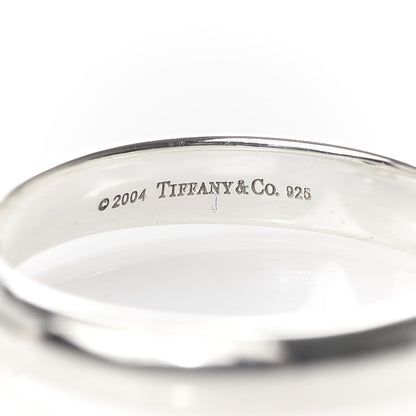 Tiffany Sterling Silver Aquamarine 3mm Stacking Ring 50 5.5 4 of 4