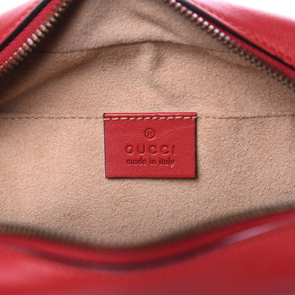 Gucci Calfskin Matelasse Small GG Marmont Chain Shoulder Bag Hibiscus Red 6 of 10