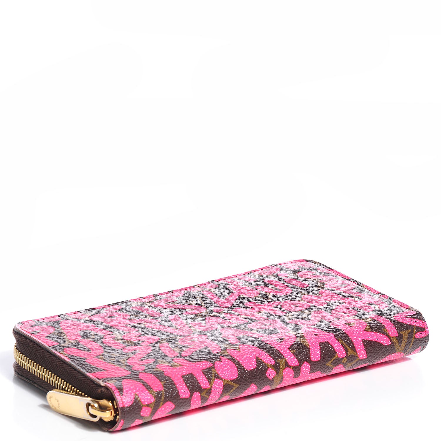 Louis Vuitton Monogram Graffiti Zippy Wallet Fuchsia 4 of 7