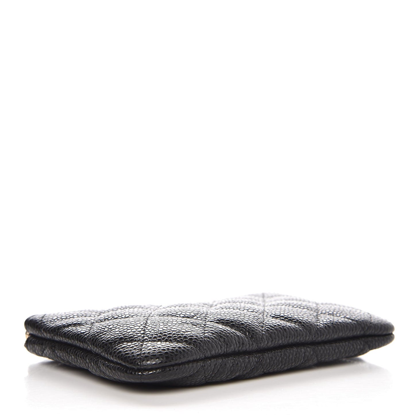 Caviar Quilted Small Cosmetic Case Black
