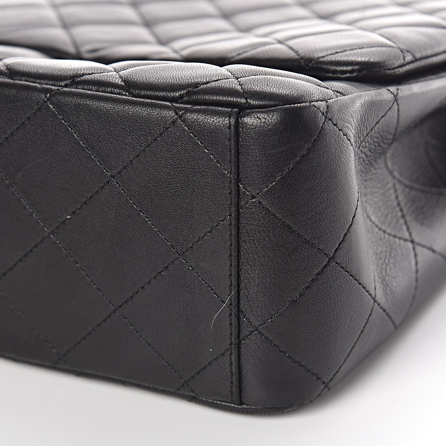 Chanel Lambskin Quilted Maxi Single Flap Black 10 of 13