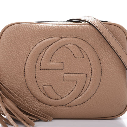 Gucci Pebbled Calfskin Small Soho Disco Bag Camelia 12 of 13