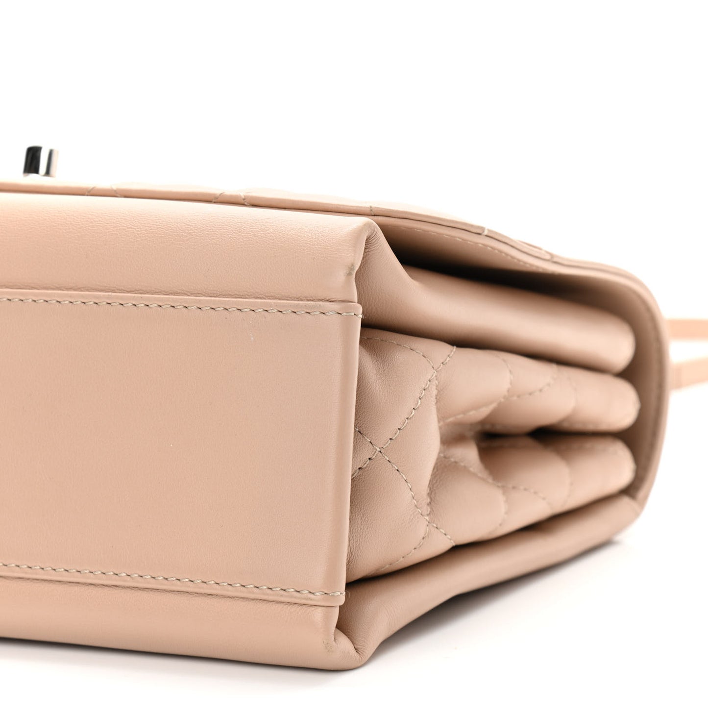 Calfskin Small Tramezzo Flap Beige
