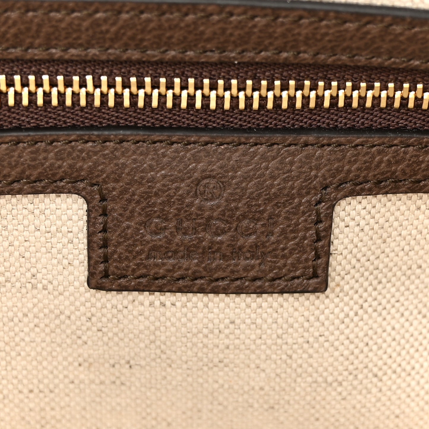GG Supreme Monogram Web Small Ophidia Top Handle Bag Beige Ebony