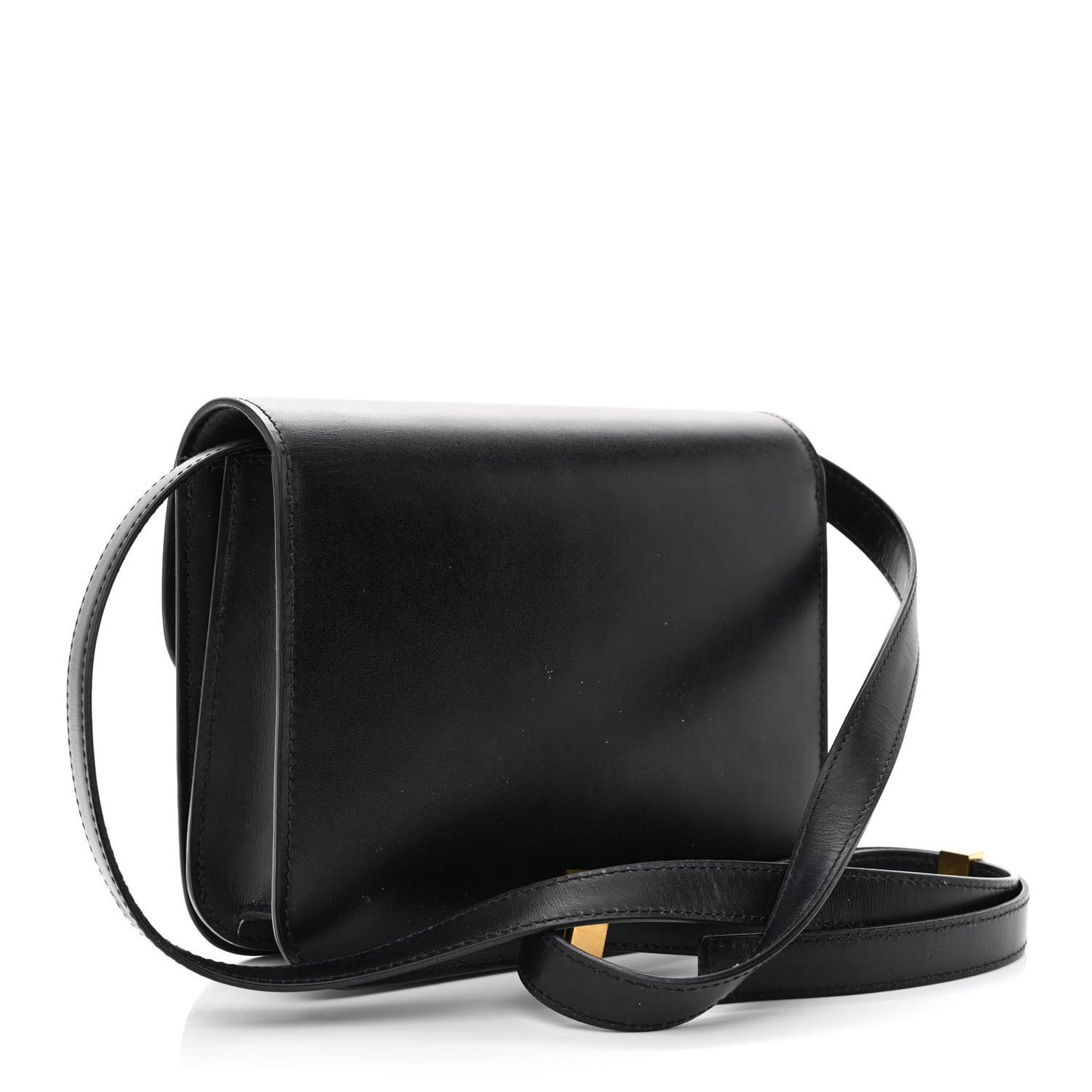 Box Calfskin Teen Classic Box Flap Bag Black