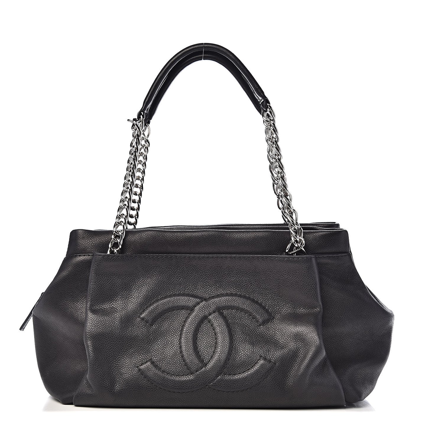 Caviar CC Tuck Medium Tote Black