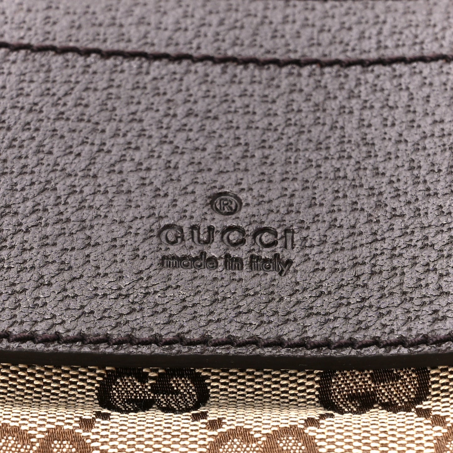 GG Monogram Web Double Pocket Belt Bag Dark Brown