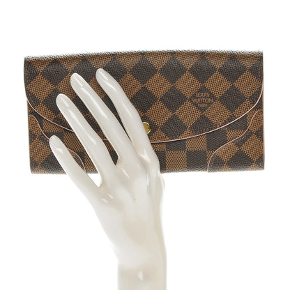 Louis Vuitton Damier Ebene Caissa Wallet Rose Ballerine 2 of 6