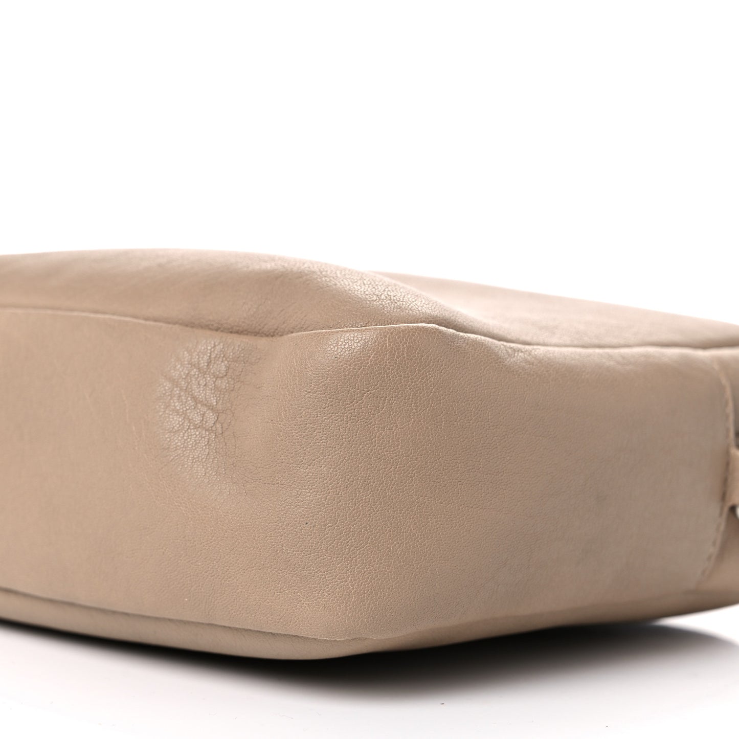 Lambskin Monogram Small Lou Camera Bag Dark Beige
