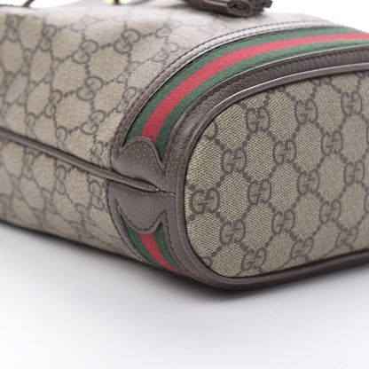 Gucci GG Supreme Monogram Web Small Ophidia Bucket Bag Brown 9 of 10