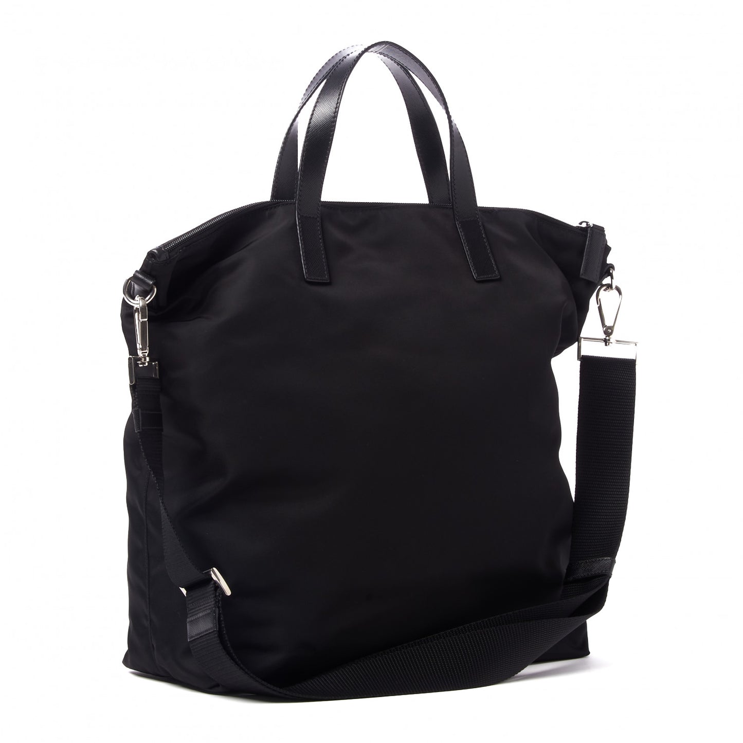Tessuto Nylon Vela Shopping Tote Black