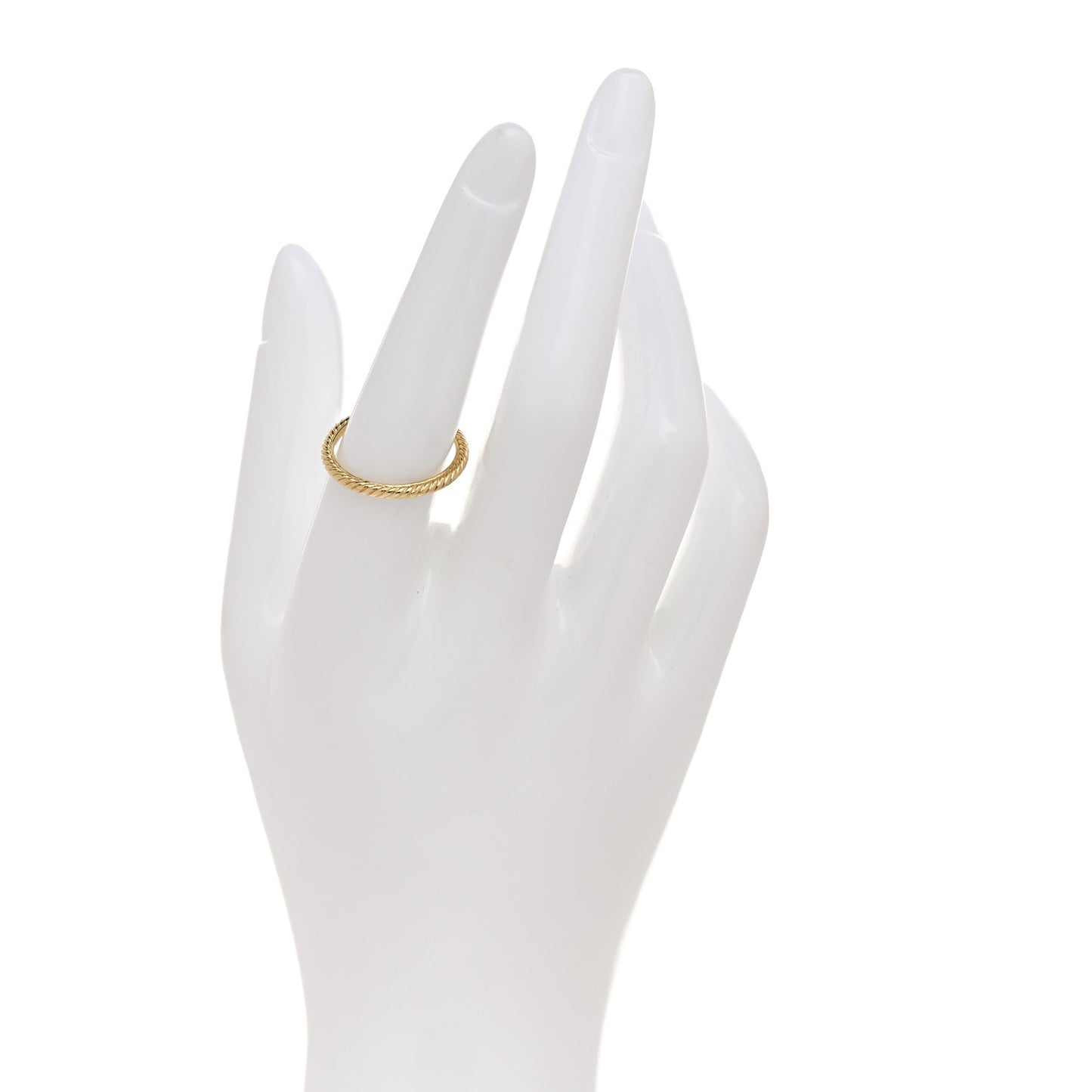18K Yellow Gold 2mm Cable Classics Band Ring 55 7.25