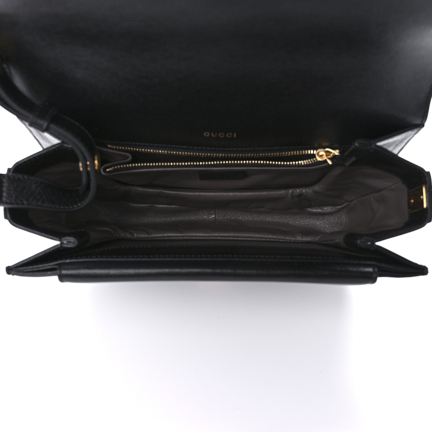 Gucci Azalea Calfskin Small Sylvie 1969 Flap Messenger Bag Black 4 of 10