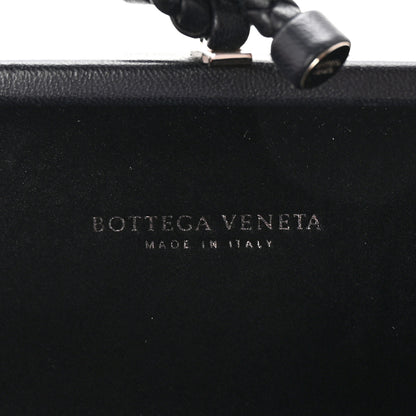 Bottega Veneta Satin Intreccio Impero Knot Clutch Black 6 of 6