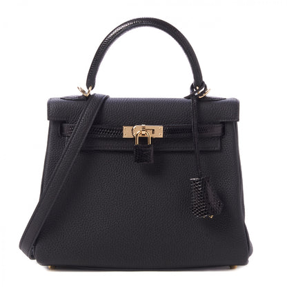 Hermes Togo Lizard Kelly Retourne Touch 25 Black 1 of 34