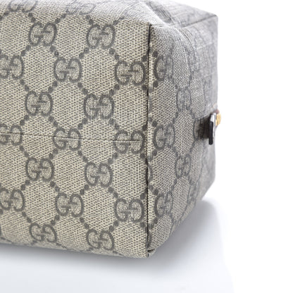 Gucci Soft GG Supreme Monogram Calfskin Large Ophidia Cosmetic Case Beige Ebony New Acero 6 of 10