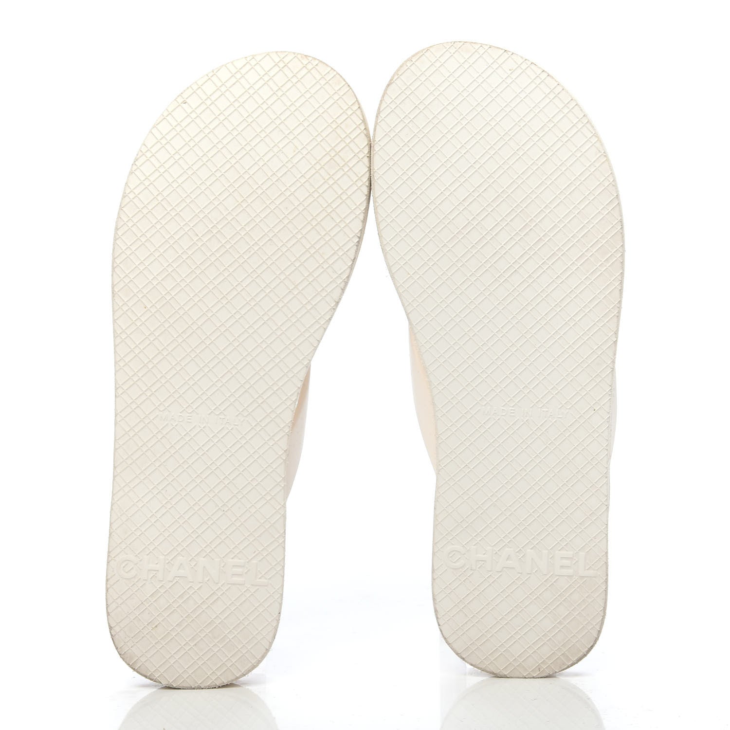 Chanel PVC Camellia Thong Sandals 36 Ivory 5 of 8
