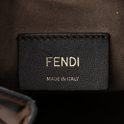 Fendi Vitello Liberty F is Fendi Bi-Color FF 1974 Embossed Mini Mon Tresor Bucket Bag Maya Black 6 of 11