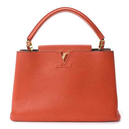 Louis Vuitton Taurillon Capucines MM Clementine 1 of 9