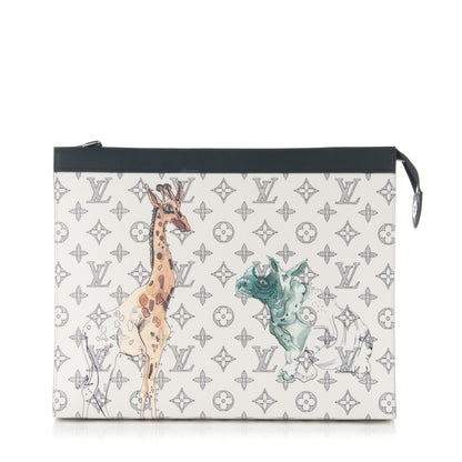 Louis Vuitton Savane Monogram Chapman Pochette Voyage GM Dune 1 of 7