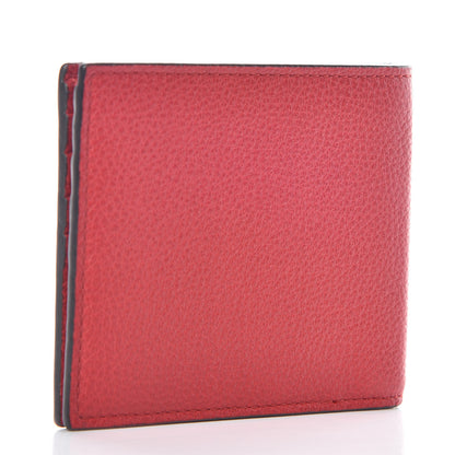 Gucci Calfskin Logo Bi-Fold Wallet Red 3 of 10