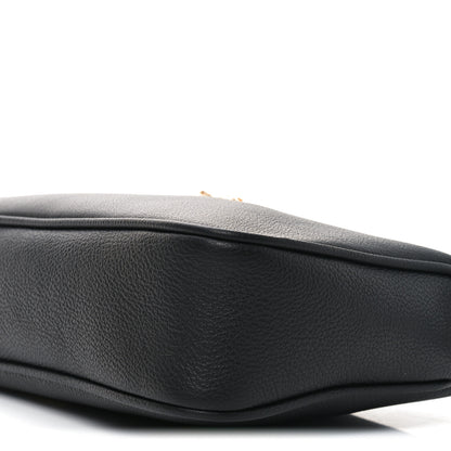 Versace Grained Calfskin Medusa Shoulder Bag Black 9 of 9