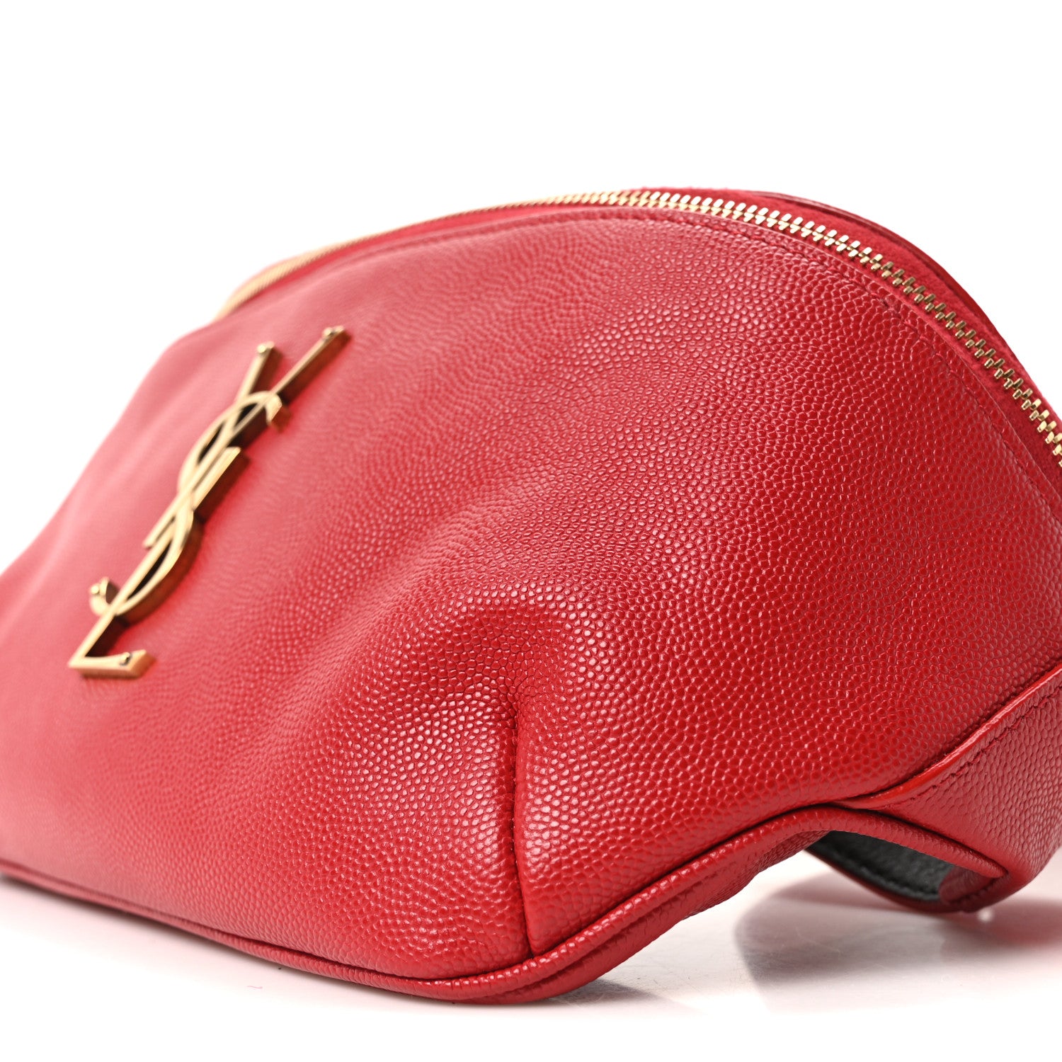 Saint Laurent Grain De Poudre Monogram Belt Bag Rouge Eros 10 of 10