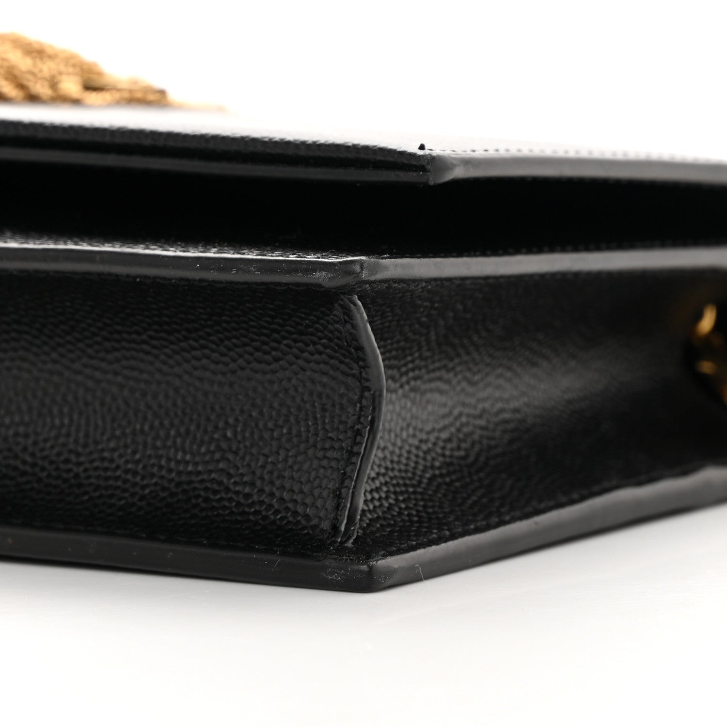 Saint Laurent Grain De Poudre Classic Monogram Kate Tassel Chain Wallet Black 10 of 11
